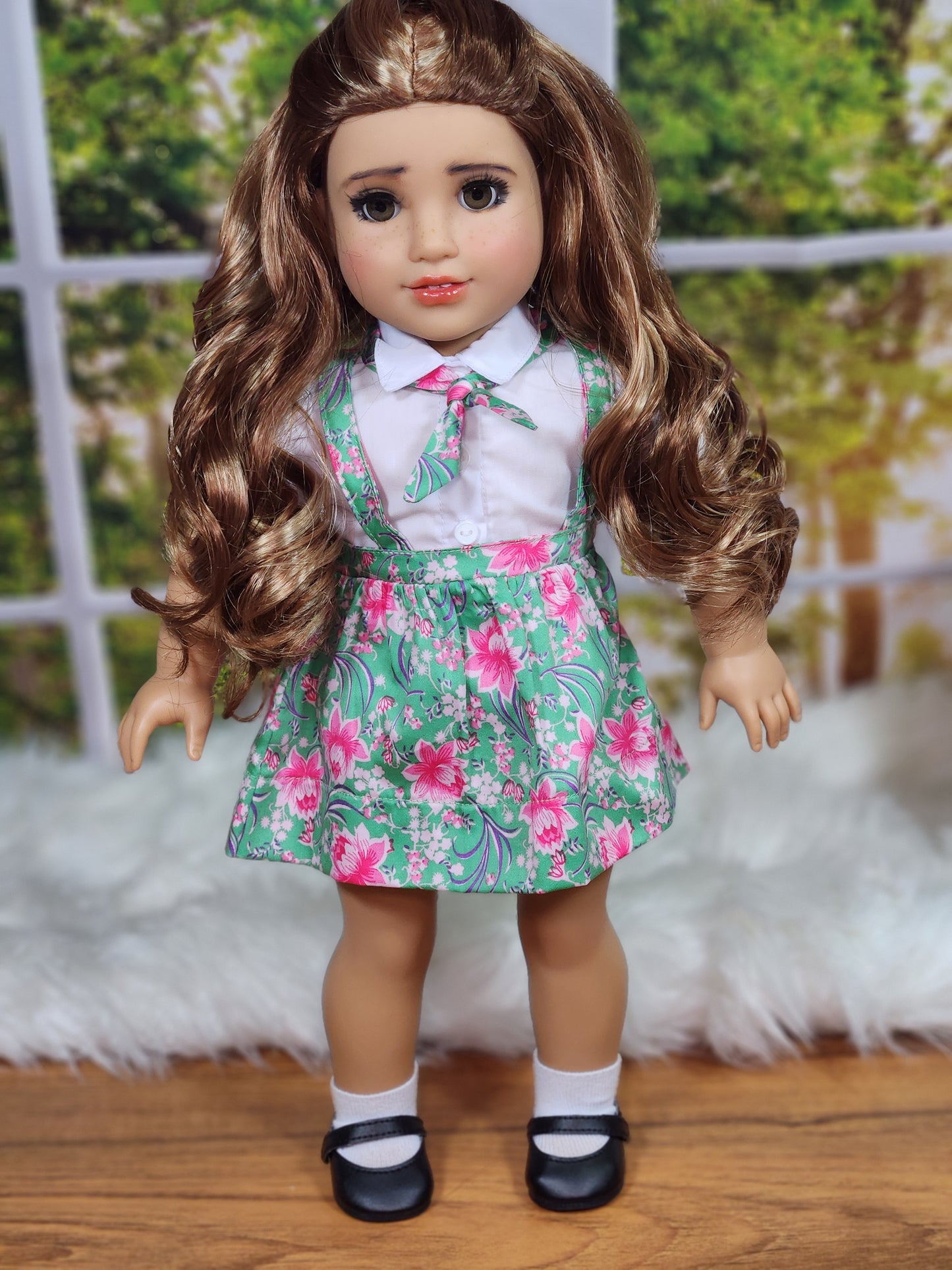 Custom American girl Dol Lila - One of a Kind, Artist Hand-Painted Doll