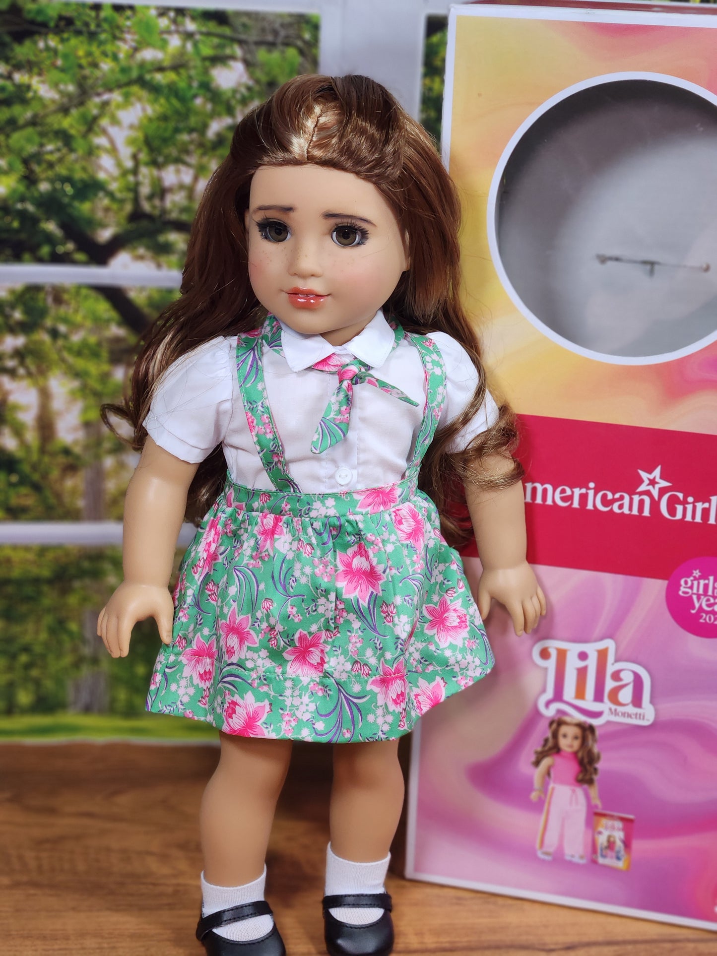 Custom American girl Dol Lila - One of a Kind, Artist Hand-Painted Doll