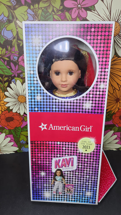 NIB American Girl Doll Kavi With Bollywood Outfit Customized