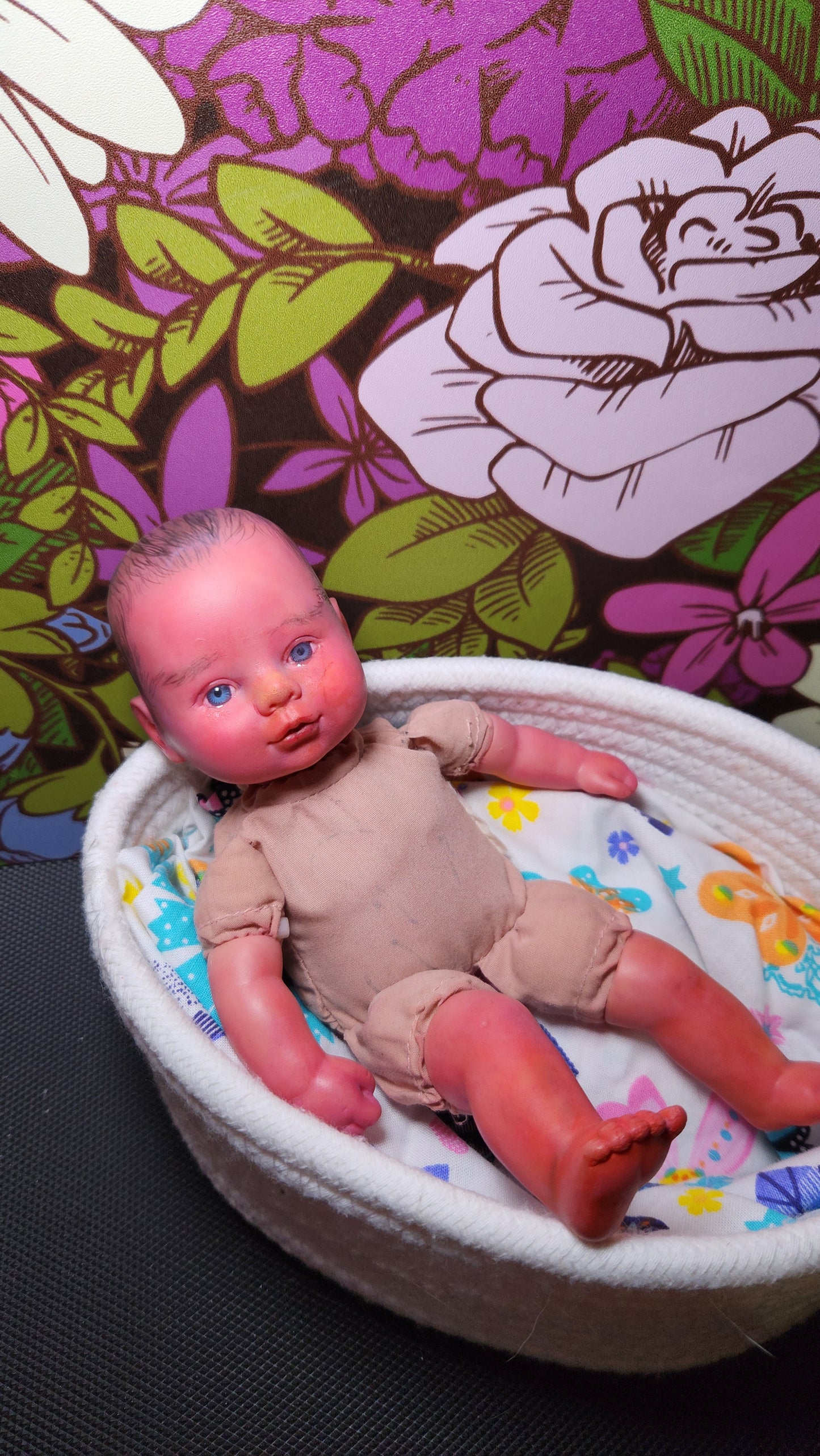 Mini Reborn Baby doll 10 inch Goodwill restore