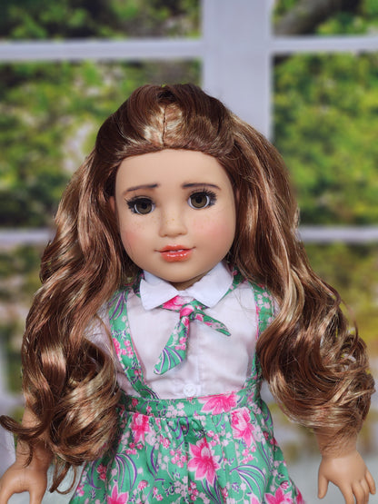 Custom American girl Dol Lila - One of a Kind, Artist Hand-Painted Doll