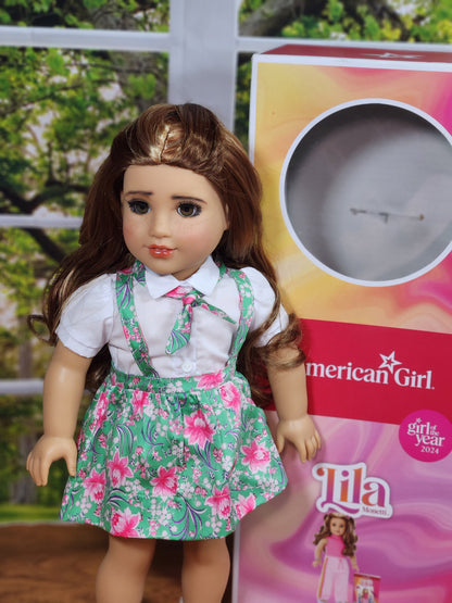 Custom American girl Dol Lila - One of a Kind, Artist Hand-Painted Doll