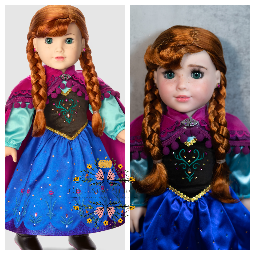 American Girl Doll CUSTOM Disney Anna Collector Doll